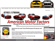 Tablet Screenshot of americanmotorfactors.com